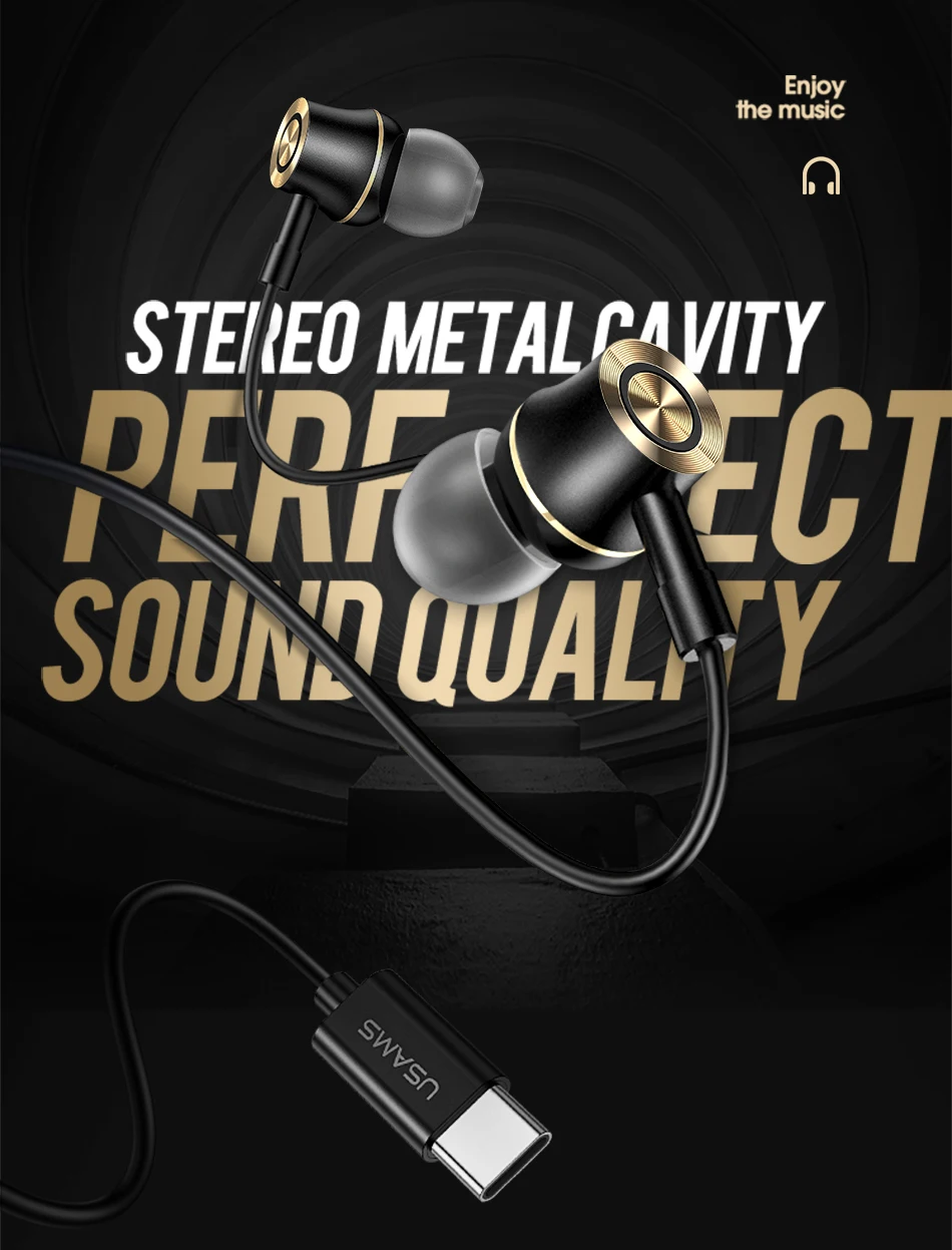 USAMS EP43 Type-C Earphone