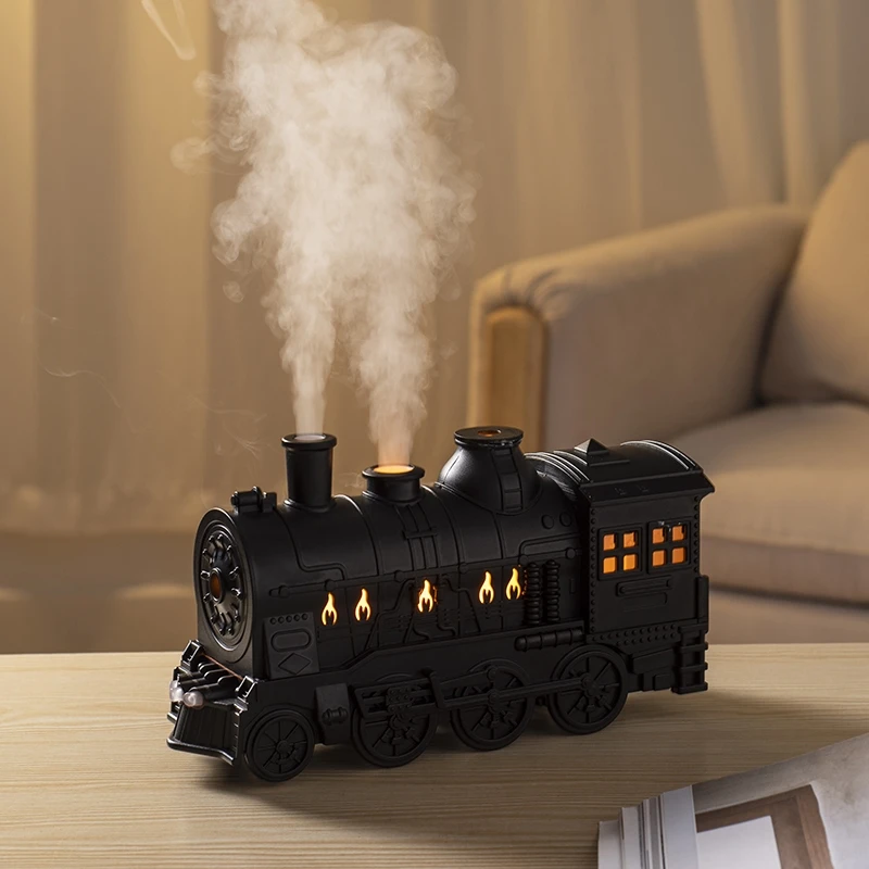 Remote Control Train Shape Air Humidifier with Cool Light