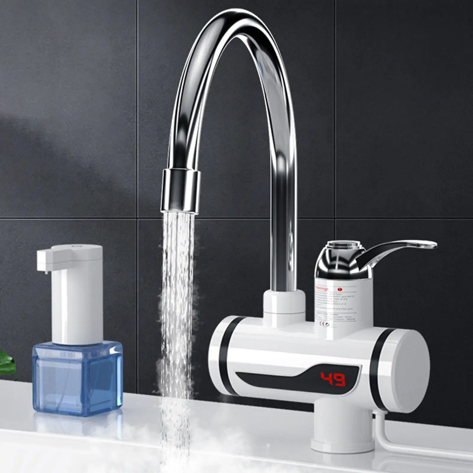 3000W Household Electric Hot Water Faucet With Digital Display