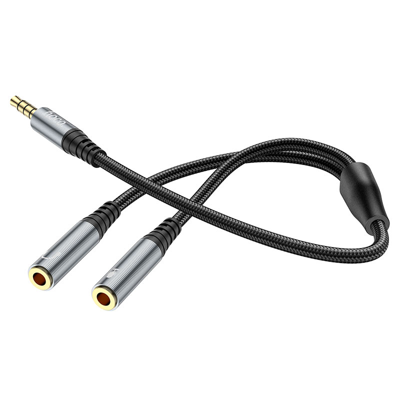 HOCO UPA21 3.5mm male to 2*3.5mm female Audio Cable Adapter